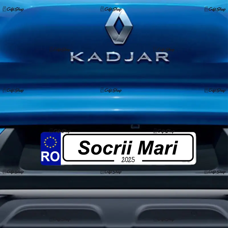 Socrii mari, indicator masina, 200x60 mm, model 2
